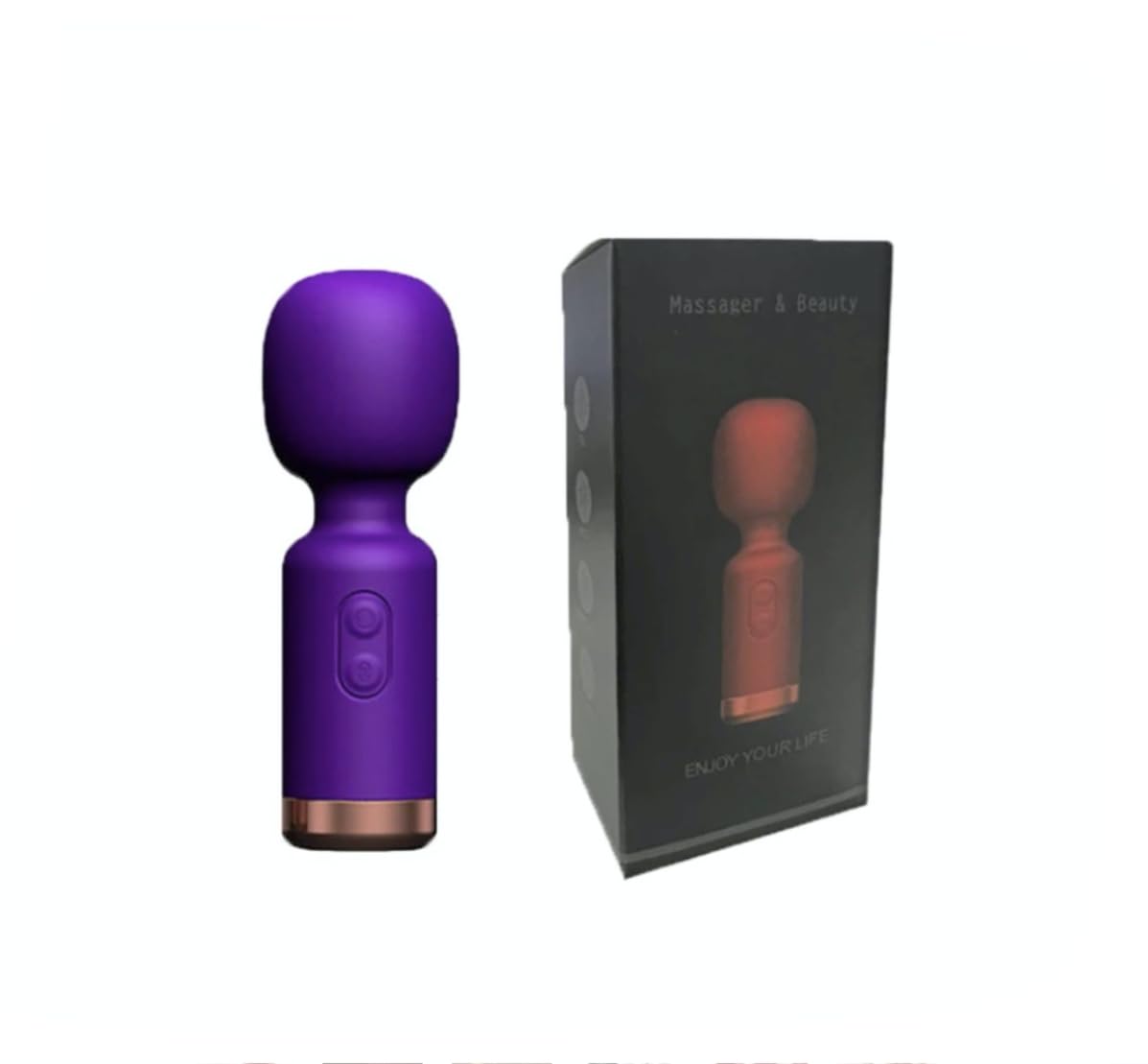 Flooseca Super Mini Powerful AV Vibrator Portable G Spot Clit Stimulator Vibrators Wand Massager Sexy Toys for Adults