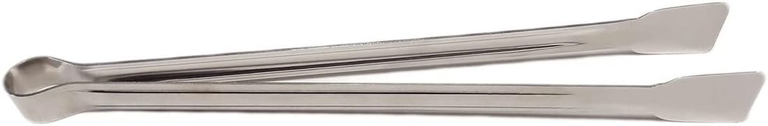 Classic Metal Barbecue Tongs 32 Cm-27 Cm Long-Short Steel Food BBQ Grilled Charcoal Embers 27 cm - 2 Pieces