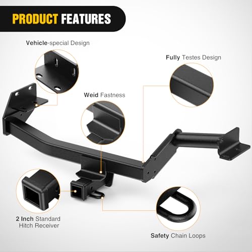 Image of Nilight 2 inch Receiver Tow Hitch for 2020-2025 KIA Telluride All Styles