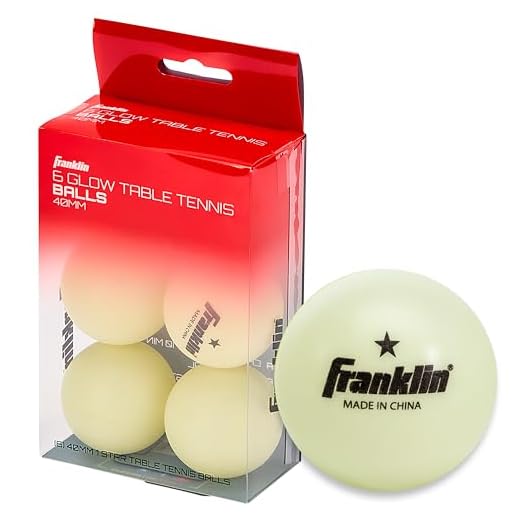 Franklin Sports 1 Star GID bolas de tênis de mesa (pacote com 6), 40 mm