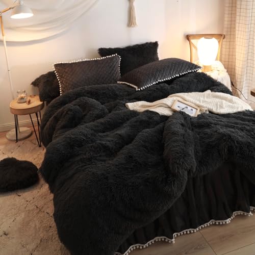 Haihua 3JT-HAIHUA-CM Luxury Plush Shaggy Duvet Cover Set thumb #2