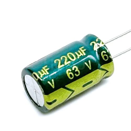 Condensateur électrolytique en aluminium 220uF 63V 10x17mm pour circuit électronique