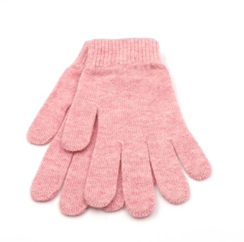 Guantes de cachemira pura para mujer con dedos completos en punto premium