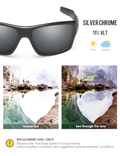 Image of BLAZERBUCK Anti-salt Polarized Replacement Lenses for Oakley Turbine OO9263 Sunglass