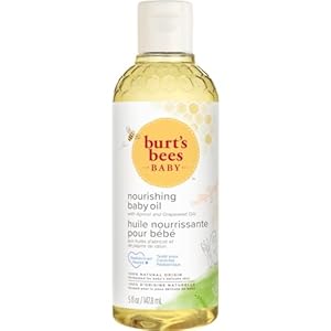 Burt’s Bees Baby Nourishing Baby Oil, 100% Natural Origin Baby Skin Care, Paraben Free, Pediatrician Tested, 148ml