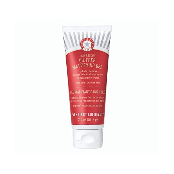 First Aid Beauty Skin Rescue Oil-Free Mattifying Gel, 2 Ounces