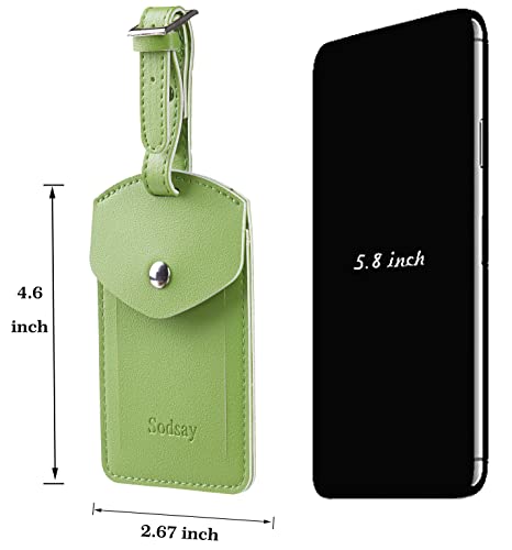 Sodsay Luggage Tags for Suitcases with Privacy Flap Easy Identification Airplane Travel Essentials for Business & Leisure2