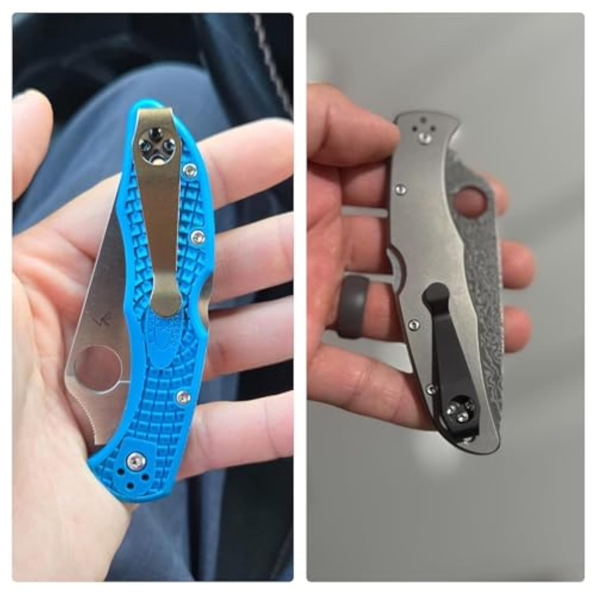 Deep Carry Pocket Clip for Spyderco Para 3, Paramilitary 2