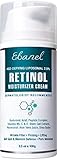 Ebanel Liposomal 2.5% Retinol Cream for Face with Hyaluronic Acid, Peptides, 3.5 Oz Pore Minimizer Skin Tightening Anti Wrinkle Cream for Face, Minimizes Fine Lines, Dark Spots, Age Spots, Acne Scars