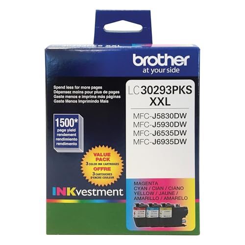Boîtes de rangement à haut rendement Brother XXL tricolores haute capacité