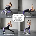 FF Finer Form 5-in-1 Weight Bench, Adjustable & Foldable for Bench Press, Strength Training and Full Body Workout, Perfect for Dumbbell Sets or an Adjustable Dumbbell Set in Your Home Gym - Image 2