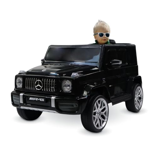 Mobiclinic®, Coche eléctrico para niños, Mercedes Benz AMG G63, Control Remoto y Pedal, Todoterreno de Batería 12V, MP3, Bluetooth, USB, Luces y Música, hasta 5km/h, + 3 años, Terrakid