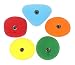 5 Medium Slopers | Climbing Holds | Mixed Bright Tones