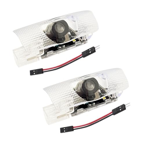 Krewua 2 Piezas Proyector Logo Coche - Luces de Bienvenida LED HD con Efecto Sombra Fantasma 3D - Compatible con LS/ES/IS/LX/RX/GS/GX/RC/UX - Regalo Premium para Amantes del Automóvil