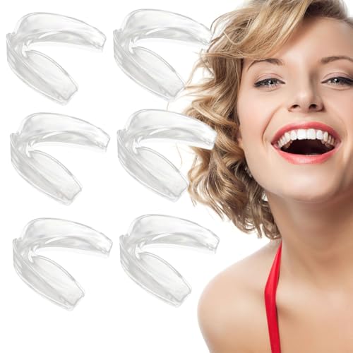 COYUN 6 Piezas Protector bucal adultos y niños, para todos los deportes de contacto, incluidos rugby, MMA, artes marciales de kickboxing, judo, hockey y boxeo, Protector Bucal para Dormir