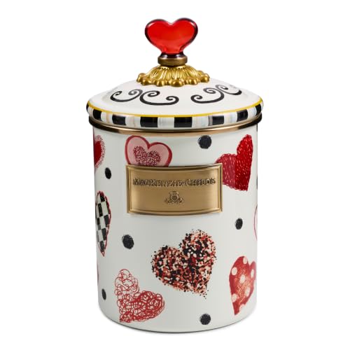 MACKENZIE-CHILDS Enamel Canister, Medium, Love