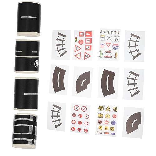 16 Pezzi Washi Tape e Adesivo Diy Nastro Decorativo per Include e Curve per Creare Scene