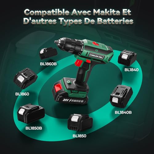 Perceuse devisseuse sans fil pour aménager votre maison facilement