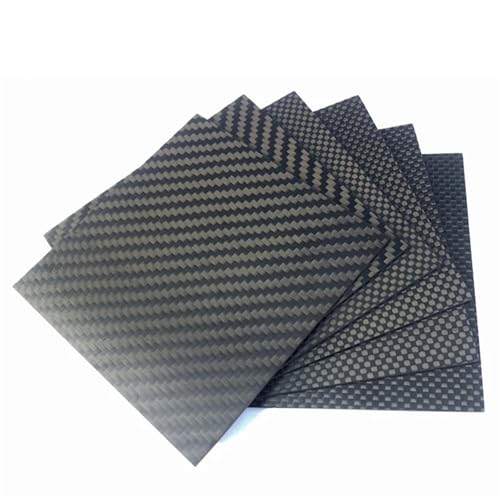 200x200mm Carbon Fiber Panel Sheet Fiber Plate Twill Matte for Drone FPV RC Model 3k Carbon Fiber(200x200x5mm)