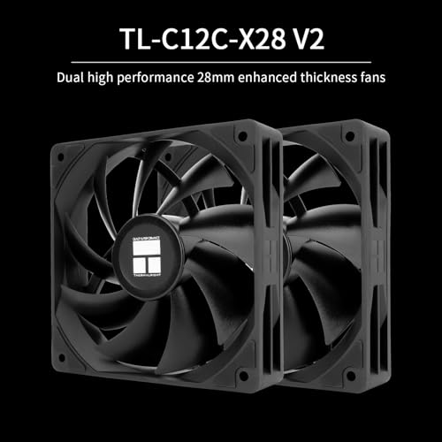 Image of Thermalright Peerless Assassin 120 Vision Black CPU Air Cooler,Twin Tower Cooler 1850RPM,320x240 Resolving Power IPS Screen with 2.8in,Computer Cooler for Intel lga1851 /1700 /115x,AM4 /AM5