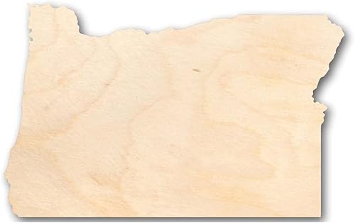 Miniatura 1 de Forma de Oregon de madera sin terminar - Estado - Artesanía - hasta 24 pulgadas DIY 4 pulgadas  14 pulgadas