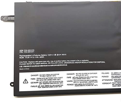 Binger New 45N1070 Replacement Battery Compatible With Lenovo Thinkpad X1C Carbon X1C 45N1070 45N1071 (3110Mah 46Wh) #TOP1