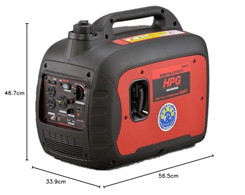ワキタ MEIHO インバーター式ガソリン発電機 HPG2300iS 奥行56.5×高さ46.7×幅33.9cm 13枚目