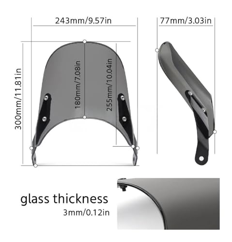 Bouclier Pare-Brise CB400SF Accessoires Moto Déflecteurs - 4