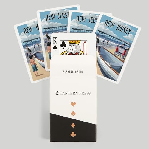 Baraja de cartas Poker New Jersey Painterly 52 piezas miniatura 6