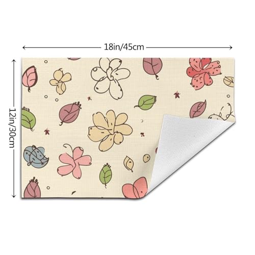 Sets de table antidérapants pour salle à manger lavables et durables - 5