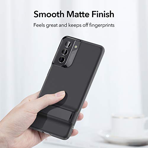 ESR Capa de suporte de metal compatível com Samsung Galaxy S21 (6,2 polegadas) (2021), silicone fino