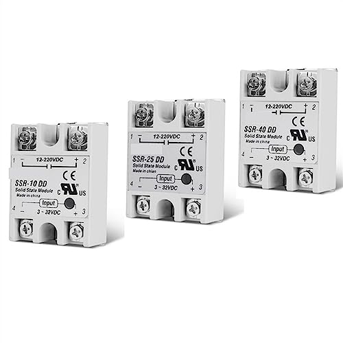 Relais SSR-10DD 10A commutation silencieuse et rapide entrée 3-32V DC