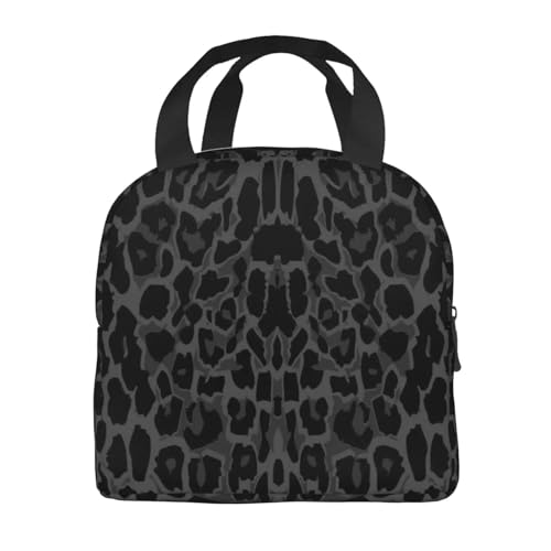 Sac à lunch isolant léopard imperméable et thermique pour repas frais