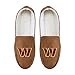 FOCO Washington Commanders NFL Mens Beige Moccasin Slippers - L