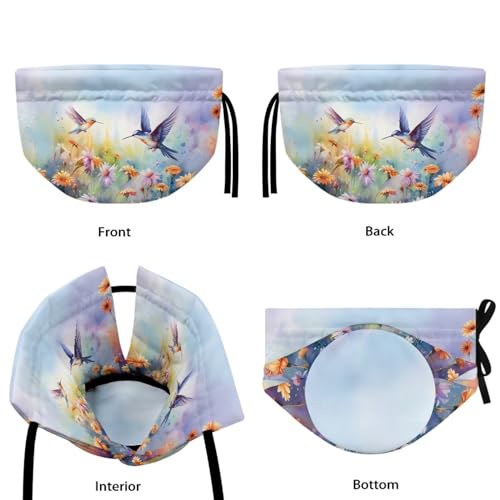 Image of Hummingbird Tea Cozy Dust Cover for Kitchen Kettle Floral Tea Pot Cosy Insulated Tea Kettle Cover Breakfast Warmer Machine Washable Kitchen Accessories