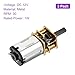 DMiotech 3pcs 12V 30RPM Rated Torque 12 Output Shaft Length 10mm Micro DC Speed Reduction Motor Mini Metal Gearbox Motor for RC Car Robot Model DIY RC Toys Engine