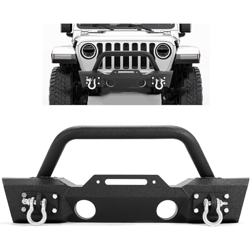 ECOTRIC Front Stubby Bumper Compatible with Wrangler JK JL Gladiator JT |…