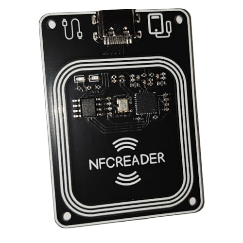 Asyduey Módulo de Conexión para Lector de Tarjetas RFID UID GEN2 IC PN532 PCR532 de 13,56 MHz, Tipo C, con Software