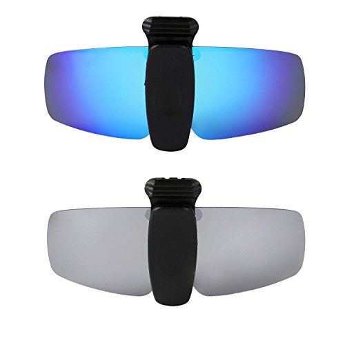 Lunettes de soleil clip bleu polarisé pour éliminer les reflets du soleil UV400