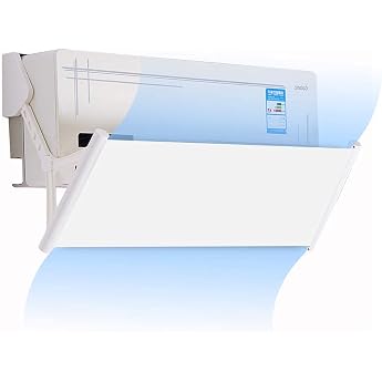 Mr. You Air Conditioning Wind Deflector Wind Deflector Air Conditioning 180 Degree Adjustable Length Adjustable White