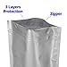 Dry-Packs 12x52 Anti-Corrosion Rifle & Shotgun Storage Bag Airtight & Waterproof Shipping Bag, Silver, Protects Firearms from Rust & Moisture
