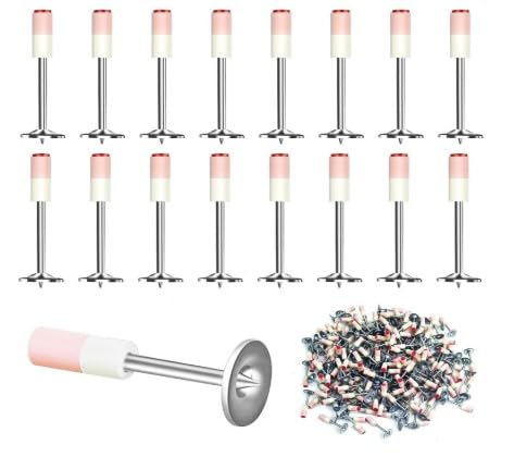 Image of Nail Gun Manual Steel Nails 7.3mm Round Nails(100-pis) Wall Fastening Tool For Cement Concrete Wall Metal Portable Shooting Nail Fixing Power Tool Machine
