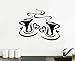 2X Tazze da caffè da tè Cucina Parete Adesivo Vinile Decalcomania Arte Ristorante Bar Decor Amore Wall4Stickers