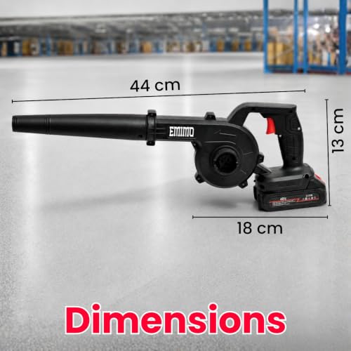 Image of EMIMO 2-in-1 Cordless Air Blower & Vacuum | High-Power, Battery-Powered Handheld Blower with Variable Speed for Garden, Car, and Dust Cleaning