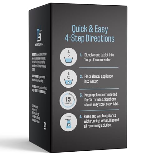 Image of Retainer Cleaner and Soak Container, No-Mess Cleaning Tablets with Universal Denture Bath Case and Strainer, Multipurpose, for Mouth Guard Stains, Odor, and Plaque (92 Tablets + 1 Bath) by M3