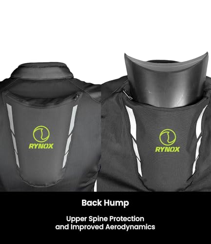 Rynox Delta GT Jacket Black Black Hi-Viz Green - Image 5