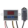 Marhynchus XH-W3005 Digital LCD Hygrometer Switch Controller Humidity Sensor hygrostat High Accuracy 0 to 99% RH 12V/24V/220V (Optional)(12V) Humidity Switch humidity hygrostat