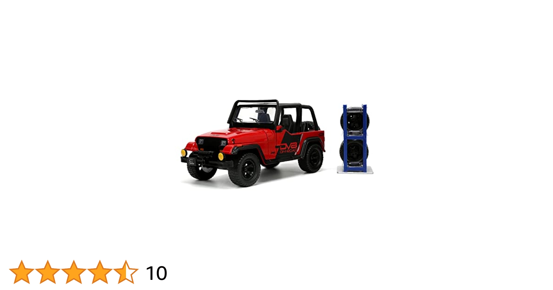 Amazon | 1:24 JT W/RACK 1992 Jeep Wrangler RD/BK | ミニカー