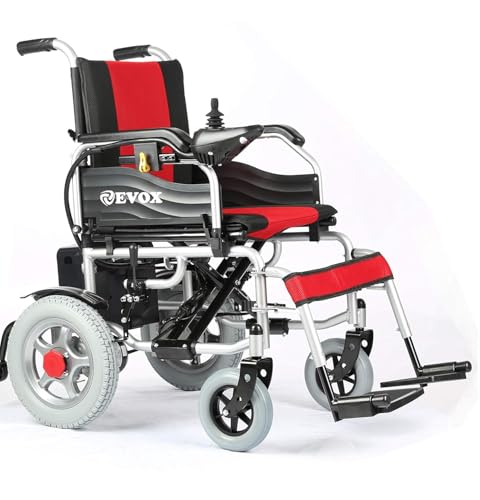 Image of EVOX Electric Wheelchair with 20AH Battery, 15-20 km per charge, Durable & Long Lasting, Weight Bearing Capacity -100kg Lithium Ion Battery For Elderly & Specially-abled WC-105(LIOB), 1 Year Warranty