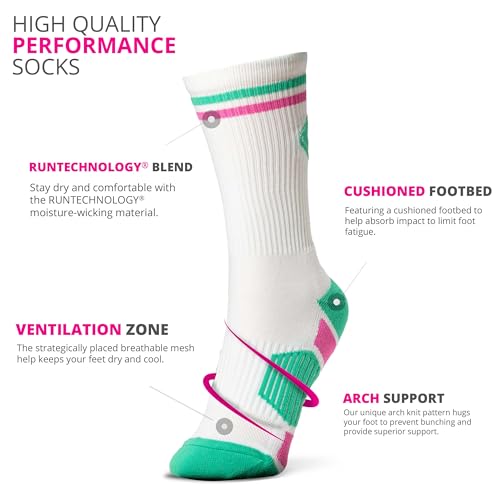 ChalkTalkSPORTS Pickleball Performance Crew Socks - Multiple Designs & Colors - Youth & Adult - Pickleball Mid-Calf Sock3